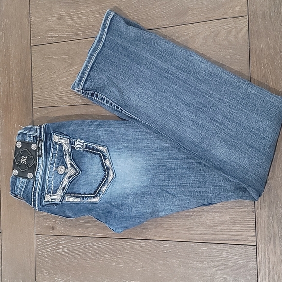 Miss Me Blue Straight Leg Jeans - Picture 13 of 13